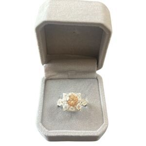 Elegant Silver Fashion Ring Sz - 8.25